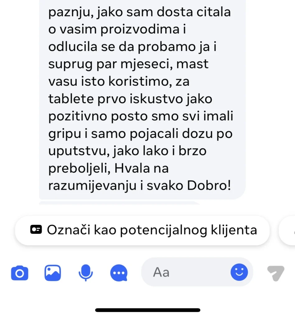 WhatsApp ili Instagram poruka korisnika