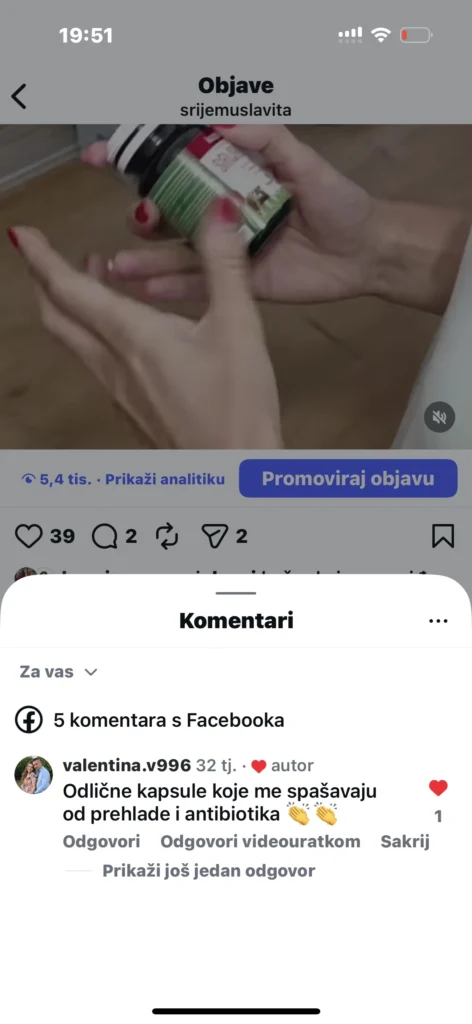 WhatsApp ili Instagram poruka korisnika